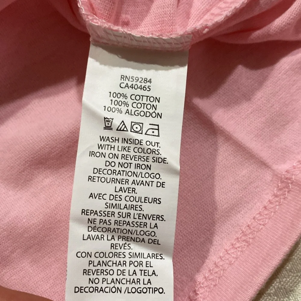 LOVE THE CHILDREN’S PLACE GLITTER SHORT SLEEVE TEE LIGHT PINK SIZE 4T